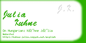 julia kuhne business card